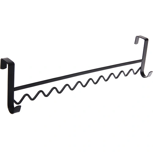 Вешалка металлическая на крючках ФАРГО, цвет черный, 405510см (лейбл)_2