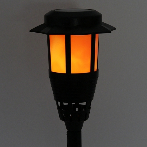 Фонарь садовый Пронто 12,512,5 см (h=45 см) на солнечной батарее (универсальный), Эффект горящего пламени_6