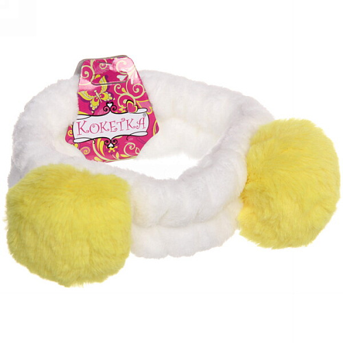 Повязка на голову Кокетка - Шарики, микс 6 цветов, 7,55см_9