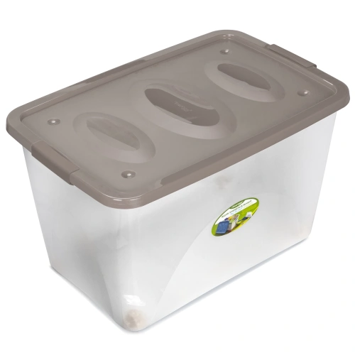 Ящик универсальный на колесиках "Астело", цвет коричнево-серый, 60*40*36см С666КСЕР