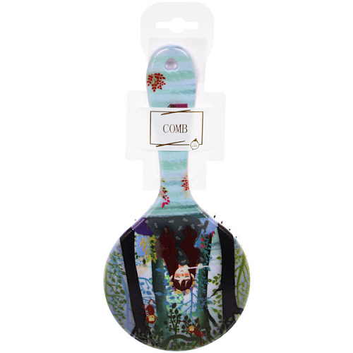 Расческа массажная круглая ЭФФЛОДИ, микс 4 дизайна, 2210см (PVC подвес)_8