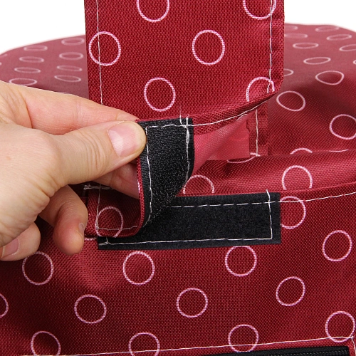 Тележка хозяйственная с сумкой (923327см, колеса 16см,грузоподъемность до 30 кг) бордо DC308AG3_11