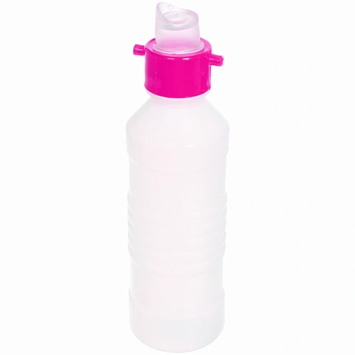 Поилка портативная прогулочная ЛЮБИМЫЙ БРО, цвет розовый, 20см 250мл _6