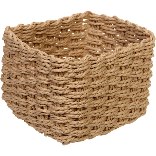 Корзинки интерьерные для хранения 3шт в наборе ФРАТТО, цвет кофейный, 131017122014см (лейбл)_5