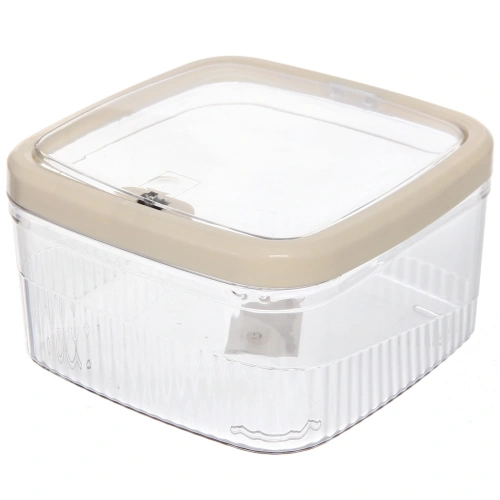 Контейнер для мусора"Стайл"1,6л прозрачный 163