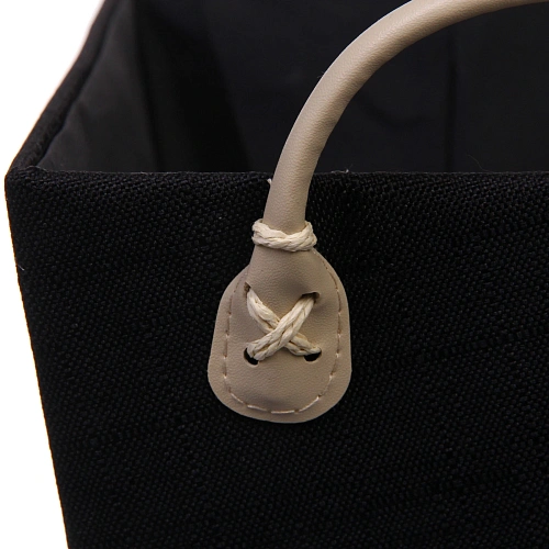 Коробка для хранения с ручками ЭЛЬГА, цвет черный, 312116см (лейбл селфи)_4