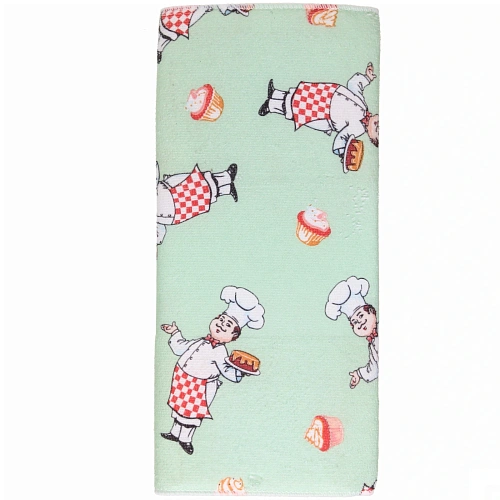 Коврик для сушки посуды 3850см Поваренок мятный_7