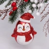Ёлочная игрушка "Милый пингвинёнок" 12*7*12 см, красный