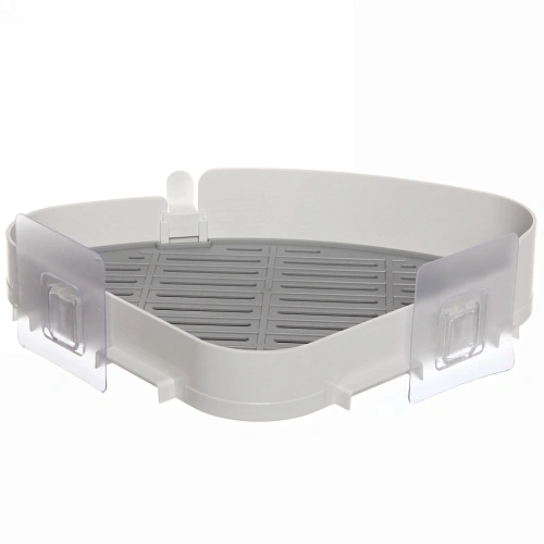 Полка для ванны с липким слоем  угловая 27х19,5х5см_3