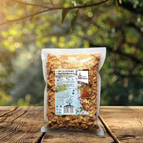 Щепа для копчения GW Ольховая с можжевельником (фасовка 1 дм3, 200г)