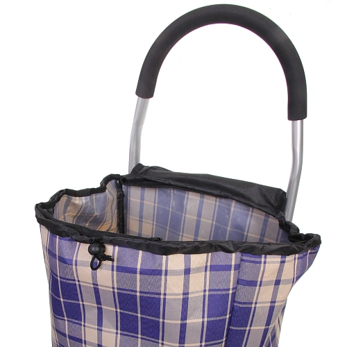 Тележка хозяйственная с сумкой (1004035см, колеса 21см,грузоподъемность до50 кг)  синяя SYD100B-1_11