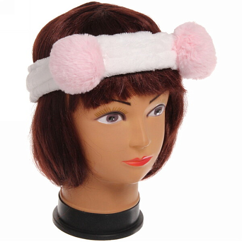 Повязка на голову Кокетка - Шарики, микс 6 цветов, 7,55см_6