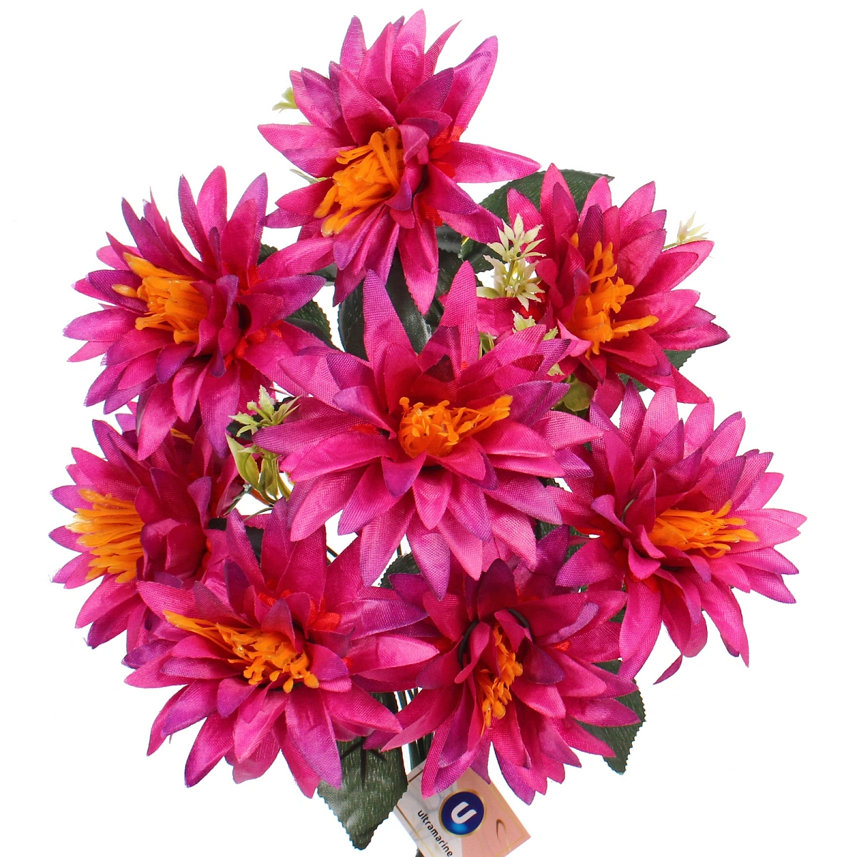 Искусственные цветы "Цветочная мелодия" Астры 50см 9 цветков бордовые