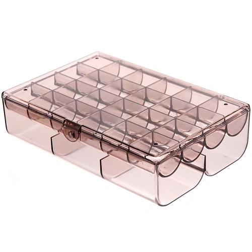 Органайзер для хранения ТАРТИ ТАН, цвет прозрачный, два отделения1318555см (упаковка коробка)_5