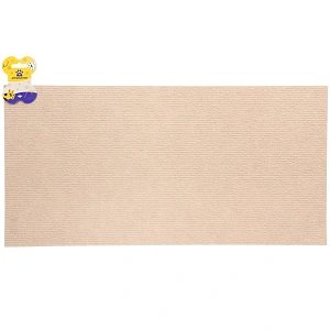 Когтеточка настенная с клейкой основой для кошек 60*30см "Счастливый хвост!", цвет бежевый✦