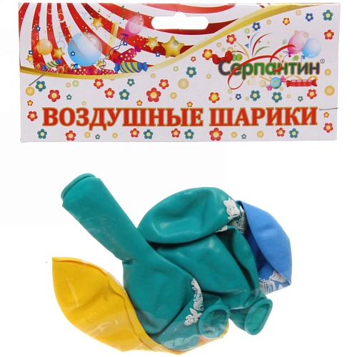 Воздушные шары  5 шт, 1025см Сундук с сокровищами, (микс)_3
