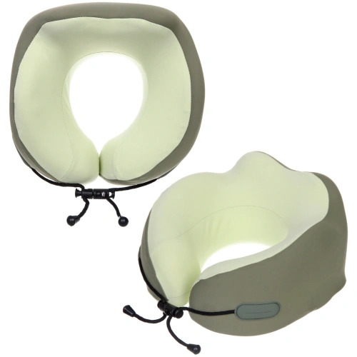 Подушка дорожная "TRIP - Dream", мемори-эффект, цвет зеленый