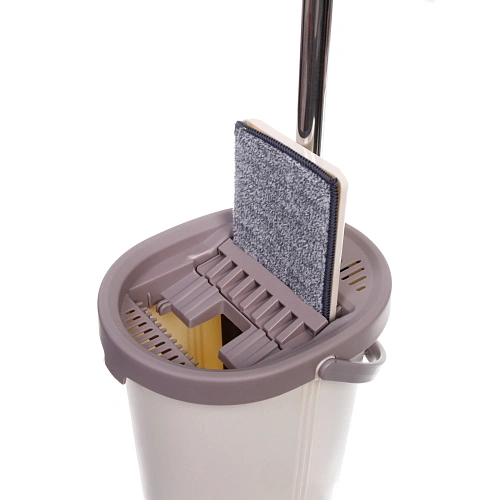 Набор для уборки Селфи Золушка (ведро с отжимом, швабра, две насадки) в цветной коробке ZY018_4