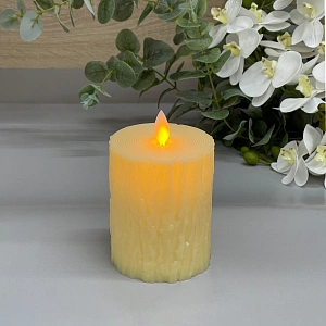 Сувенир с подсветкой "Свеча - Crystal" 7,5*10 см (работает от батареек 3 ААА)