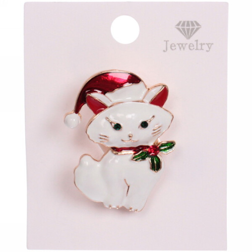 Значок "New Happy Bunny - Кошечка Искра", 4*3.2см