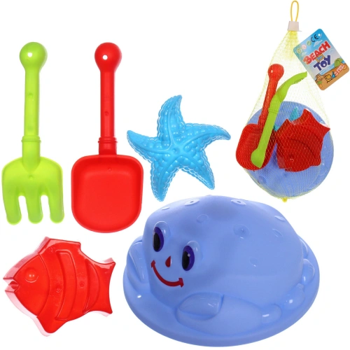 Набор для игры в песочнице "Пляжные игры", 19*16*9,5 см, 5 предметов