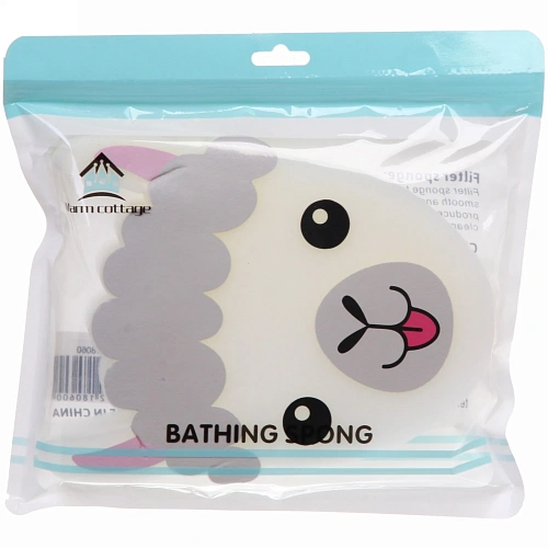 Губка для тела поролоновая фигурная Sweet kids - Лама Молли, 1519 см (ZIP пакет)_6