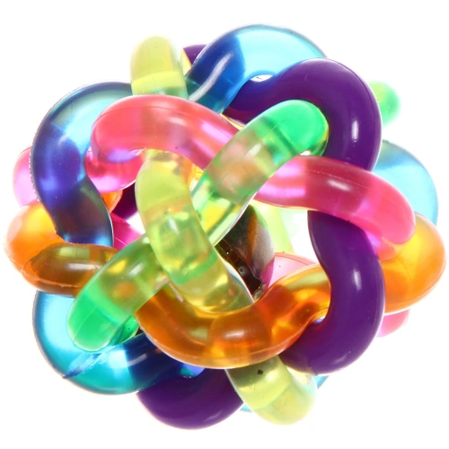 Игрушка - мячик для кошек и собак средних и мелких пород "БЕГИ ЛОВИ", d-6.2см (лейбл)