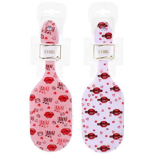 Расческа массажная овальная ФАНТА, микс 4 дизайна, 237,5см (PVC подвес)_4