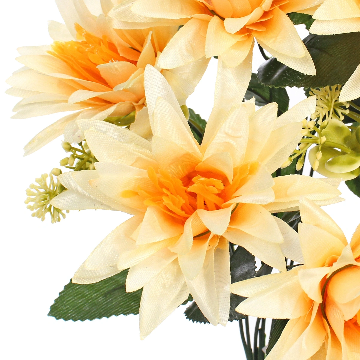 Искусственные цветы "Цветочная мелодия" Астры 50см 9 цветков желтые