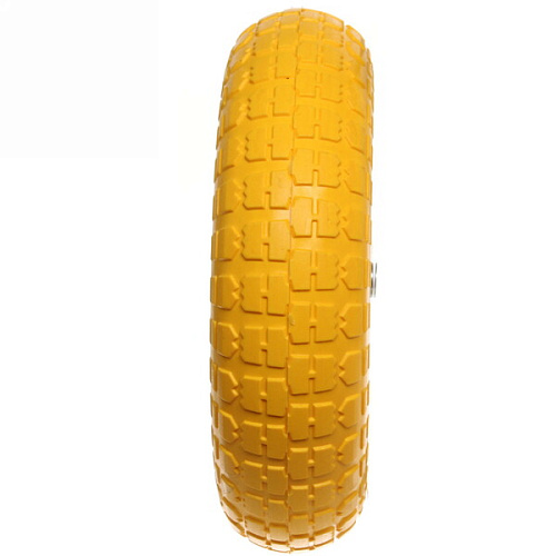 Колесо к тачке 13 4,00-6 (ось 16мм) вспененный полиуретан_9