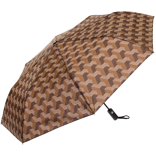 Зонт женский полуавтомат Витраж, микс 6 цветов, 8 спиц, d-100см, длина в слож виде 30см_28