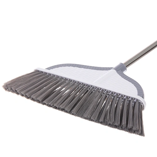 Щетка для пола с черенком Профи бело-серая 913_5