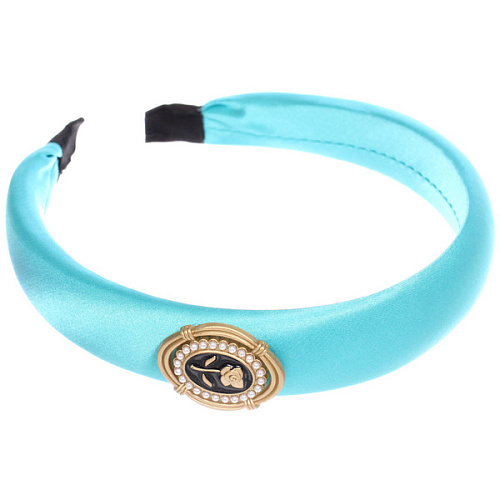 Ободок для волос МАРЦИПАН, мали, ширина 2,8см, микс 6 цветов ( в пакете с подвесом)_5