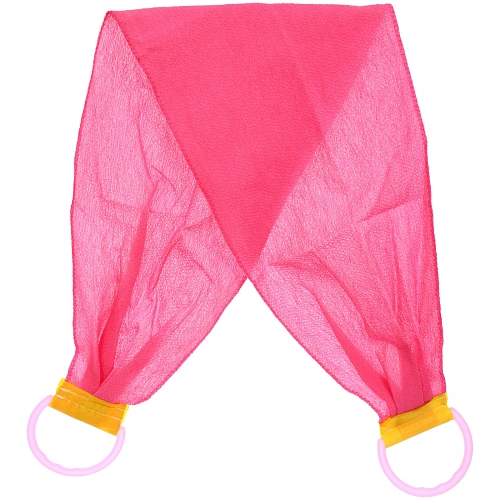 Мочалка для тела жёсткая "Premium - Rikkotto", цвет фуксия, 20*120см (ZIP пакет)