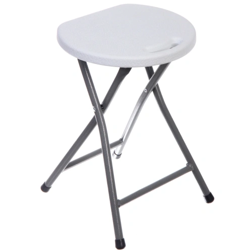 Табурет складной SJ-0052, 33*32*44 см. белый