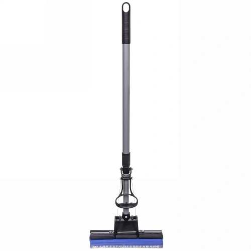 Швабра Селфи с губкой ПВА металлическая ручка 110 см(отжим один ролик) 8019_5