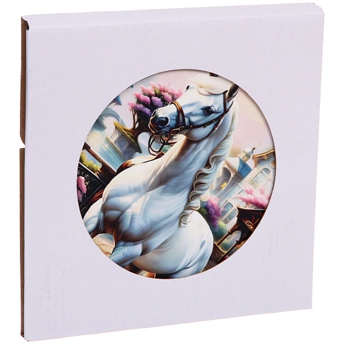 Подставка под горячее керамика 16см Белоснежная грация_4