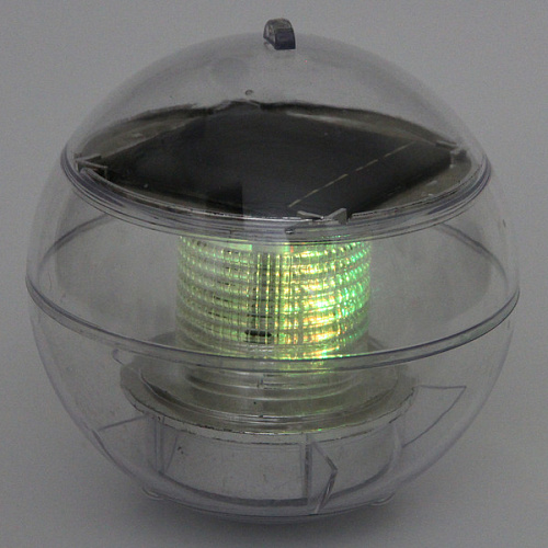 Фонарь садовый Шар d=10 см, на солнечной батарее (для погружения в бассейн и водоем), Мультицвет_4