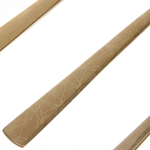 Набор столовых приборов SANLI 24шт (6ножей, 6вилок, 6стложек, 6чложек), цвет золото_5