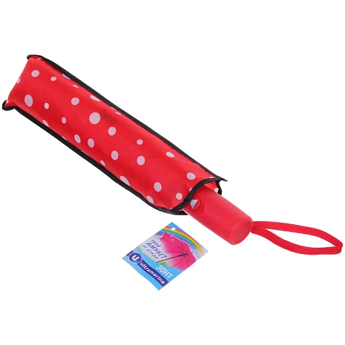 Зонт женский полуавтомат Капли дождя, микс 6 цветов, 8 спиц, d-100см, длина в слож виде 30см_27