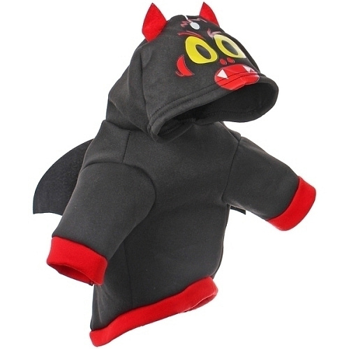 Кофта - толстовка с капюшоном для собак мелких пород Летучая мышь, размер XL (504026см) _4