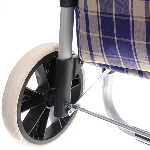 Тележка хозяйственная с сумкой (1004035см, колеса 21см,грузоподъемность до50 кг)  синяя SYD100B-1_7