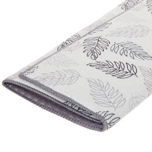 Коврик для сушки посуды 3850см Листья белые _5