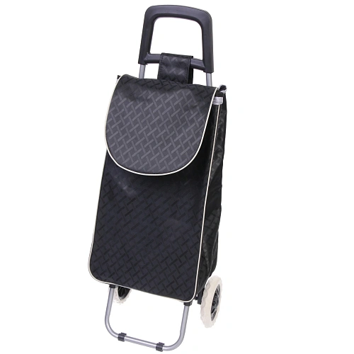 Тележка хозяйственная с сумкой (93*33*26см, колеса 16см,грузоподъемность до 30 кг.) черная SYD-16T