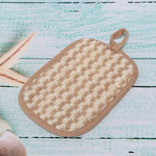 Мочалка для лица и тела Ультрамарин - Прима, массажная, цвет бежевый, 1217см_8