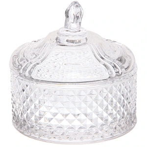 Сахарница стеклянная 250мл "Сладкая мечта" клетка
