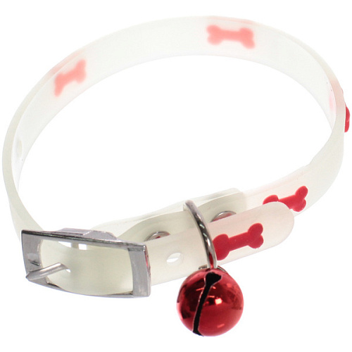 Ошейник для кошек с колокольчиком 130см Neon-Кость светящийся Ultramarine_7