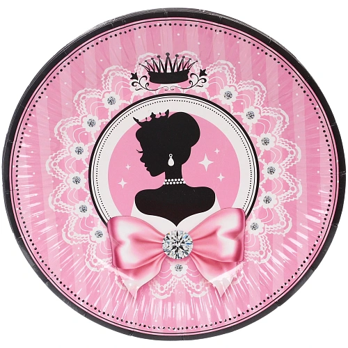 Тарелка бумажная 18 см в наборе 10 шт "Очаровательный образ"