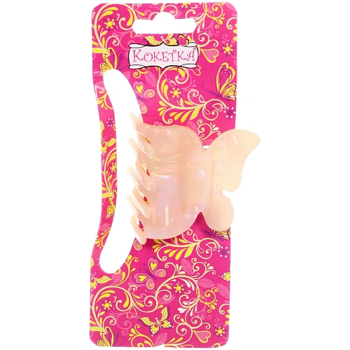 Заколка-краб для волос  ЭЙФОРИЯ ФЛО, пинто, микс 6 цветов, 4,7см (блистер Кокетка)_10