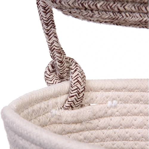 Корзины подвесные ручной работы ОЛИНТГАР, цвет белыйбежевый, три секции, 72251411см (лейбл) _5